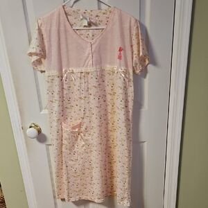 Floral Pink Nightgown